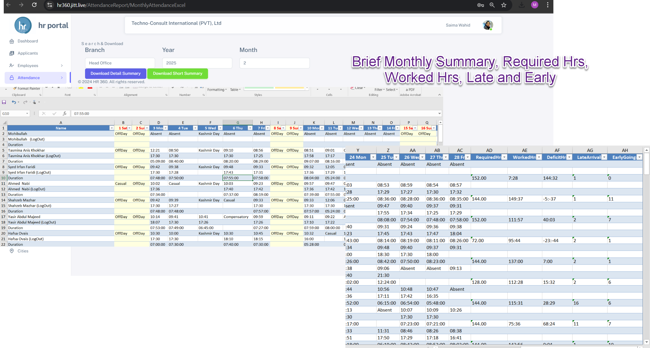 Timesheets Attendance